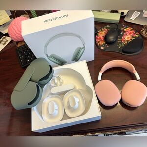 Apple AirPod Pros in green! Purchased March 11th. Used maybe 3 hours total.